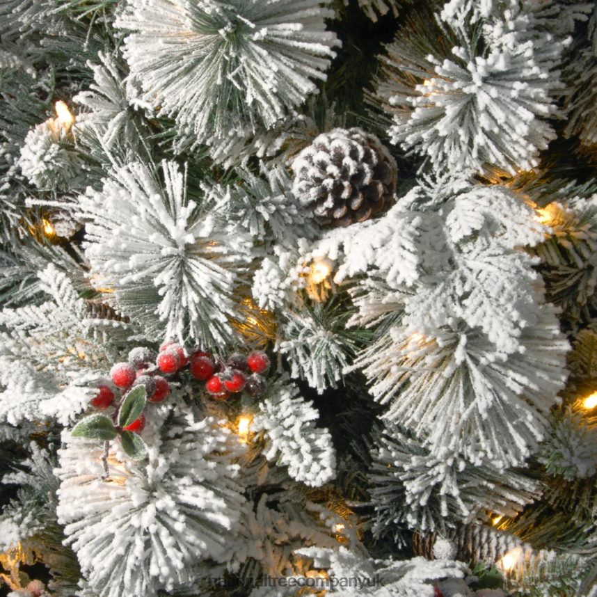 Trees | National Tree Company 75 ft Snowy Bedford Slim Pine Tree with Clear Lights F2L4F140